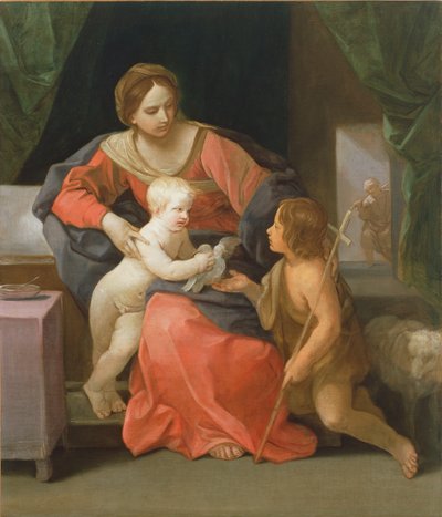 Madonna and Child with Saint John the Baptist, 1640-1642 by Guido Reni